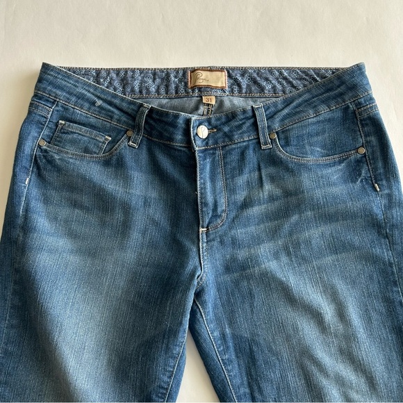 PAIGE Roxie Capri Women's Blue Jeans 31 Medium Wash - Picture 4 of 11
